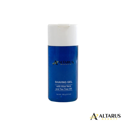 Aloe Shaving Gel by Altarus Beauty with brand logo